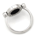 ブルガリ BVLGARI ブルガリブルガリ フリップ ホワイトゴールド K18WG ダイヤモンド オニキス リング 指輪 18K 750 18金 1Pダイヤ 5号