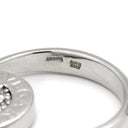 ブルガリ BVLGARI ブルガリブルガリ フリップ ホワイトゴールド K18WG ダイヤモンド オニキス リング 指輪 18K 750 18金 1Pダイヤ 5号