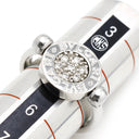 ブルガリ BVLGARI ブルガリブルガリ フリップ ホワイトゴールド K18WG ダイヤモンド オニキス リング 指輪 18K 750 18金 1Pダイヤ 5号