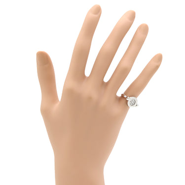 ブルガリ BVLGARI ブルガリブルガリ フリップ ホワイトゴールド K18WG ダイヤモンド オニキス リング 指輪 18K 750 18金 1Pダイヤ 5号