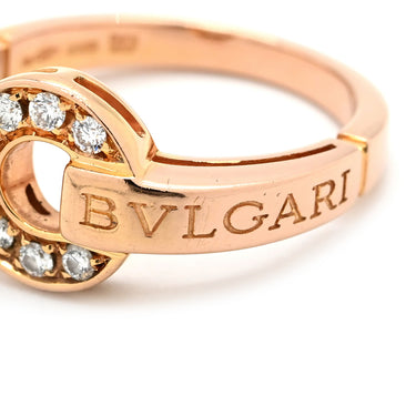 ブルガリ BVLGARI ブルガリ・ブルガリ リング 347896 ピンクゴールド K18PG ダイヤモンド リング 指輪 Au750 18K 18金 PG パヴェダイヤ 14号