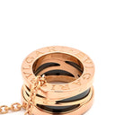 ブルガリ BVLGARI ビーゼロワン レジェンド ネックレス 356118 ピンクゴールドXブラック K18PG セラミック ネックレス B-zero1 ペンダント 18K 750PG 黒