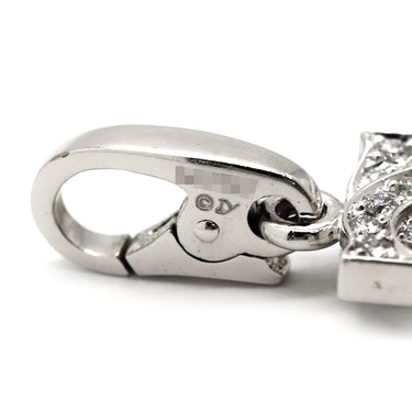 カルティエ Cartier C2 2Cチャーム ダイヤ ホワイトゴールド K18WG ダイヤモンド ペンダントトップ Cドゥ ネックレストップ 750 18K 18金