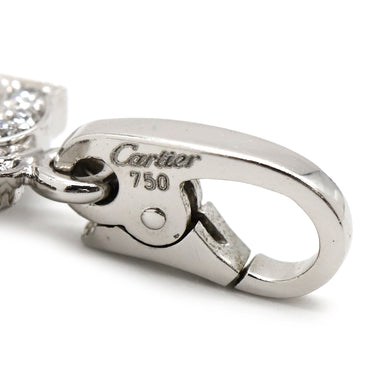 カルティエ Cartier C2 2Cチャーム ダイヤ ホワイトゴールド K18WG ダイヤモンド ペンダントトップ Cドゥ ネックレストップ 750 18K 18金