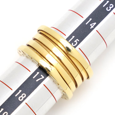 ブルガリ BVLGARI ビーゼロワン B-zero1 3バンドリング イエローゴールド K18YG #57(JP17) リング 指輪 750 18金 YG 17号
