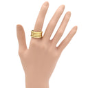 ブルガリ BVLGARI ビーゼロワン B-zero1 3バンドリング イエローゴールド K18YG #57(JP17) リング 指輪 750 18金 YG 17号