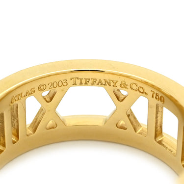 ティファニー Tiffany & Co アトラス オープンリング イエローゴールド K18YG リング 指輪 T&Co. 9号