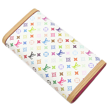 ルイヴィトン LOUIS VUITTON LV×TM ポルトフォイユ サラ NM M13397 ブロン モノグラムマルチカラー 長財布 ゴールド金具 白 ピンク マルチカラー 村上隆