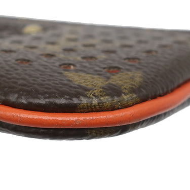 ルイヴィトン LOUIS VUITTON ポシェット クレ M95222 オランジュ モノグラムペルフォ コインケース ゴールド金具 茶 オレンジ キーチェーン付き