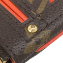ルイヴィトン LOUIS VUITTON ポシェット クレ M95222 オランジュ モノグラムペルフォ コインケース ゴールド金具 茶 オレンジ キーチェーン付き