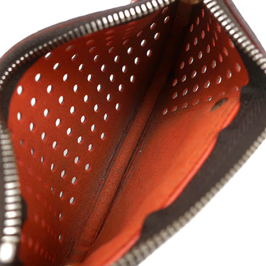 ルイヴィトン LOUIS VUITTON ポシェット クレ M95222 オランジュ モノグラムペルフォ コインケース ゴールド金具 茶 オレンジ キーチェーン付き
