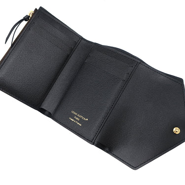 ルイヴィトン LOUIS VUITTON ポルトフォイユ ヴィクトリーヌ M81557 モノグラムリバース モノグラムリバースキャンバス 三つ折り財布 ゴールド金具 茶 コンパクトウォレット