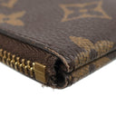 ルイヴィトン LOUIS VUITTON ポシェット クレ M62650 モノグラム モノグラムキャンバス コインケース ゴールド金具 茶 キーチェーン付き