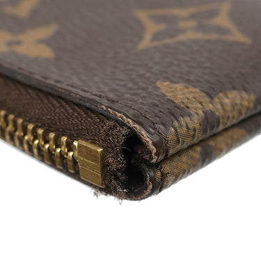 ルイヴィトン LOUIS VUITTON ポシェット クレ M62650 モノグラム モノグラムキャンバス コインケース ゴールド金具 茶 キーチェーン付き