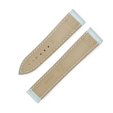 オメガ OMEGA 純正 クロコバンド ライトブルー クロコダイル 腕時計パーツ 未使用 ベルト ストラップ バックル用 18mm ライトブルー 水色