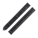 カルティエ Cartier 純正 ブラック クロコダイル 腕時計パーツ 未使用 替え シャイニー クロコ ベルト バンド ストラップ ストレート バックル用 10ｍｍ ブラック 黒