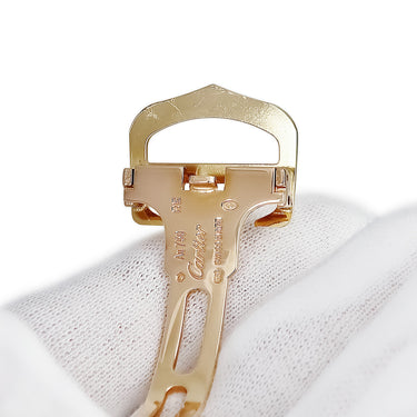 カルティエ Cartier 純正 ゴールド K18YG K18PG 腕時計パーツ 18mm幅対応 Dバックル K18YG×K18PG イエローゴールド ピンクゴールド フォールディング パーツ 替え 交換
