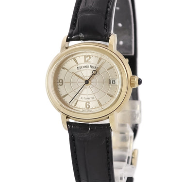 腕時計 オーデマピゲ AUDEMARS PIGUET ミレネリー 77161BA.O.0001CR 自動巻き レディース OH済 K18YG無垢 楕円形 デイト アラビア バー