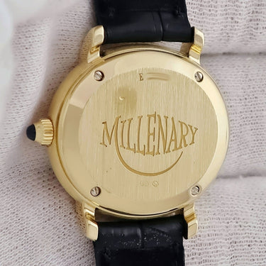 腕時計 オーデマピゲ AUDEMARS PIGUET ミレネリー 77161BA.O.0001CR 自動巻き レディース OH済 K18YG無垢 楕円形 デイト アラビア バー