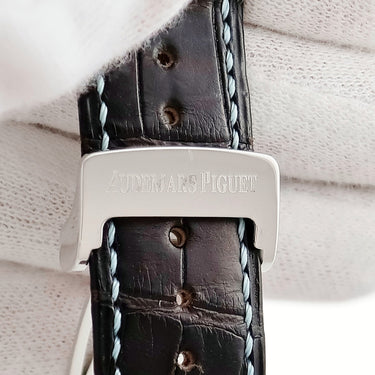 腕時計 オーデマピゲ AUDEMARS PIGUET ミレネリー 15320BC.OO.D093CR.01 自動巻き メンズ OH済 K18WG無垢 ライトブルー×シルバー オーバル