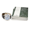 腕時計 オーデマピゲ AUDEMARS PIGUET ミレネリー 15320BC.OO.D093CR.01 自動巻き メンズ OH済 K18WG無垢 ライトブルー×シルバー オーバル