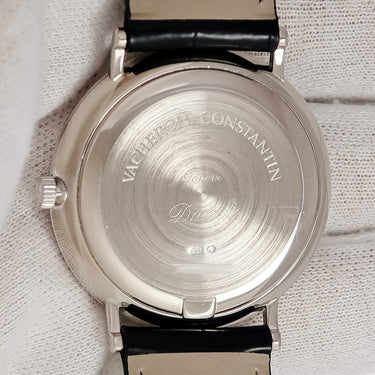 腕時計 ヴァシュロン・コンスタンタン VACHERON CONSTANTIN パトリモニー 42002/000G-8927 自動巻き メンズ OH済 K18WG無垢 純正ダイヤ ホワイト