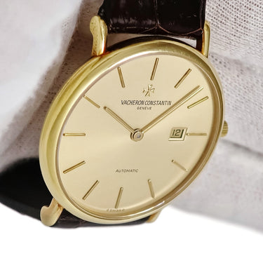 腕時計 ヴァシュロン・コンスタンタン VACHERON CONSTANTIN パトリモニー オートマティック 48002/000J-3 自動巻き メンズ レディース OH済 K18YG無垢