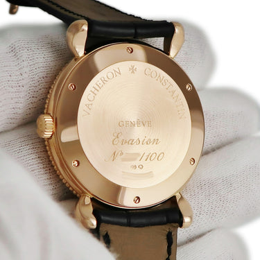 腕時計 ヴァシュロン・コンスタンタン VACHERON CONSTANTIN エヴァシオン ワールドタイマー 48250/000R 自動巻き メンズ OH済 K18RG無垢 GMT 限定