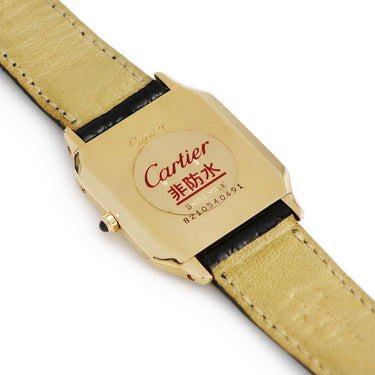 腕時計 カルティエ Cartier サントス デュモン LM エクストラスリム W1505453 手巻き メンズ レディース OH済 K18YG無垢 スクエア
