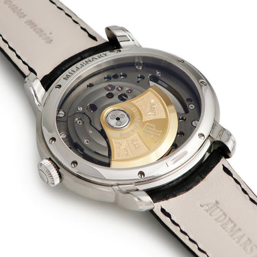 腕時計 オーデマピゲ AUDEMARS PIGUET ミレネリー 4101 15350ST.OO.D002CR.01 自動巻き メンズ スケルトン ローマン オフセンター スモセコ