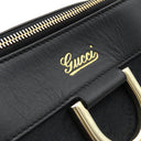 グッチ GUCCI アビー 189831 ブラック GGキャンバス ハンドバッグ シャンパンゴールド金具 黒 トートバッグ