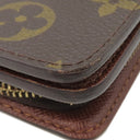 ルイヴィトン LOUIS VUITTON コンパクトジップ M61667 モノグラム モノグラムキャンバス 二つ折り財布 ゴールド金具 茶