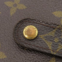 ルイヴィトン LOUIS VUITTON コンパクトジップ M61667 モノグラム モノグラムキャンバス 二つ折り財布 ゴールド金具 茶