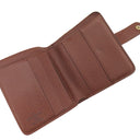 ルイヴィトン LOUIS VUITTON コンパクトジップ M61667 モノグラム モノグラムキャンバス 二つ折り財布 ゴールド金具 茶
