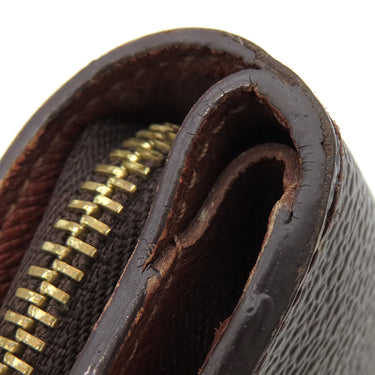 ルイヴィトン LOUIS VUITTON コンパクトジップ M61667 モノグラム モノグラムキャンバス 二つ折り財布 ゴールド金具 茶