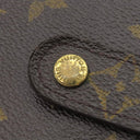 ルイヴィトン LOUIS VUITTON コンパクトジップ M61667 モノグラム モノグラムキャンバス 二つ折り財布 ゴールド金具 茶