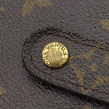 ルイヴィトン LOUIS VUITTON コンパクトジップ M61667 モノグラム モノグラムキャンバス 二つ折り財布 ゴールド金具 茶