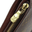 ルイヴィトン LOUIS VUITTON コンパクトジップ M61667 モノグラム モノグラムキャンバス 二つ折り財布 ゴールド金具 茶