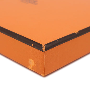 エルメス HERMES ドゴン コンパクト オレンジ トゴ 二つ折り財布 シルバー金具