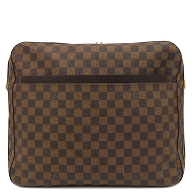 ルイヴィトン LOUIS VUITTON ドルソ ドゥロ N45251 ダミエエベヌ ダミエキャンバス ショルダーバッグ ゴールド金具 茶 鍵・パドロック欠品