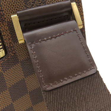 ルイヴィトン LOUIS VUITTON ドルソ ドゥロ N45251 ダミエエベヌ ダミエキャンバス ショルダーバッグ ゴールド金具 茶 鍵・パドロック欠品