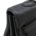 エルメス HERMES ケリー35 内縫い ブラック トゴ 2WAYバッグ シルバー金具 黒