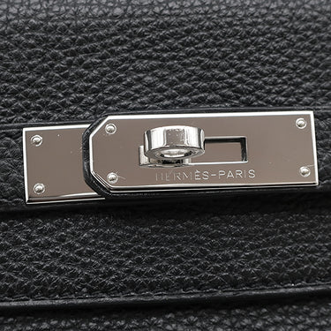 エルメス HERMES ケリー35 内縫い ブラック トゴ 2WAYバッグ シルバー金具 黒