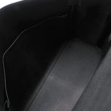 エルメス HERMES ケリー35 内縫い ブラック トゴ 2WAYバッグ シルバー金具 黒