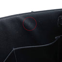 エルメス HERMES ケリー28 外縫い ネイビー系 ボックスカーフ ハンドバッグ ゴールド金具 紺 ストラップ・カデナ欠品