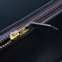 エルメス HERMES ケリー28 外縫い ネイビー系 ボックスカーフ ハンドバッグ ゴールド金具 紺 ストラップ・カデナ欠品