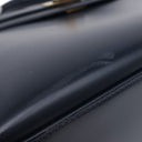 エルメス HERMES ケリー28 外縫い ネイビー系 ボックスカーフ ハンドバッグ ゴールド金具 紺 ストラップ・カデナ欠品