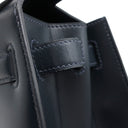 エルメス HERMES ケリー28 外縫い ネイビー系 ボックスカーフ ハンドバッグ ゴールド金具 紺 ストラップ・カデナ欠品