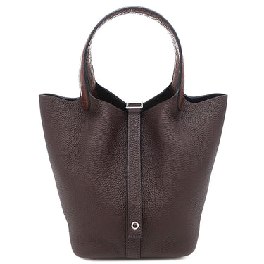 エルメス HERMES ピコタンロックPM タッチ ルージュセリエ トリヨンクレマンス アリゲーター ハンドバッグ シルバー金具 新品 未使用 ボルドー クロコ