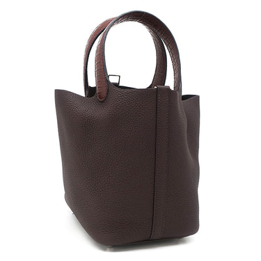 エルメス HERMES ピコタンロックPM タッチ ルージュセリエ トリヨンクレマンス アリゲーター ハンドバッグ シルバー金具 新品 未使用 ボルドー クロコ